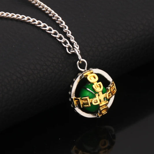 Anime JoJos Bizarre Adventure Steel Ball Run Necklace Gyro Julius Caesar Zeppeli Cosplay Ball Pendant Necklace for Fans Jewelry - Snug & Style