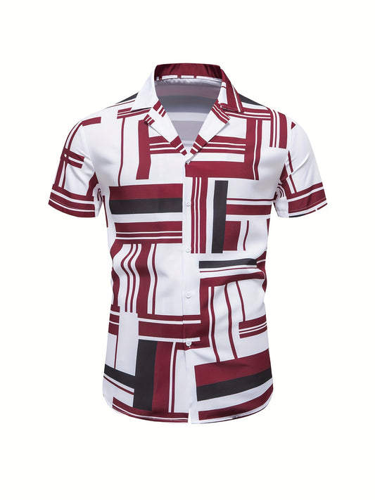 Men's Shirt, Causal Lapel Short Sleeve Shirts For Men Summer - Snug & Style