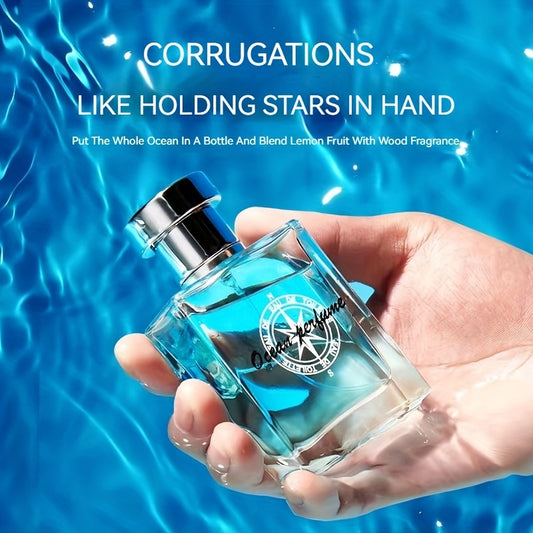 50ml Ocean Pheromones Cologne - Long-Lasting, Light, Fresh, Natural Fragrance for Men, Perfect for Dating, Party, and Gift-Giving, 1.7 Fl. Oz. Eau De Toilette Spray - Snug & Style