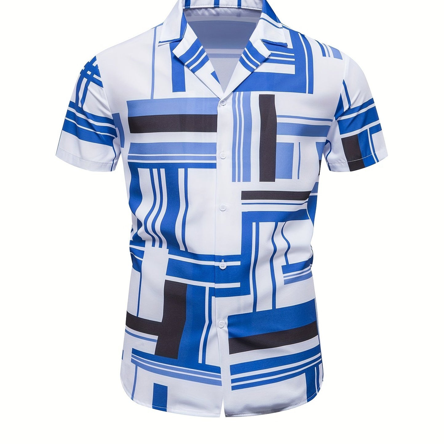 Men's Shirt, Causal Lapel Short Sleeve Shirts For Men Summer - Snug & Style