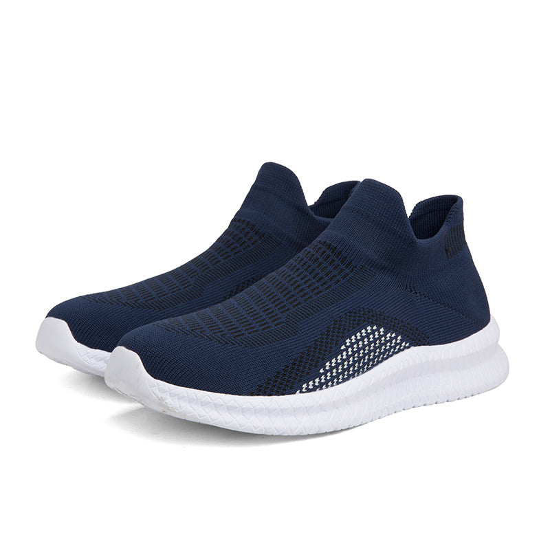 Men's Breathable Lightweight Slip On Casual Shoes, Outdoor Non-slip Soft Sole Sneakers, Spring And Summer - Snug & Style