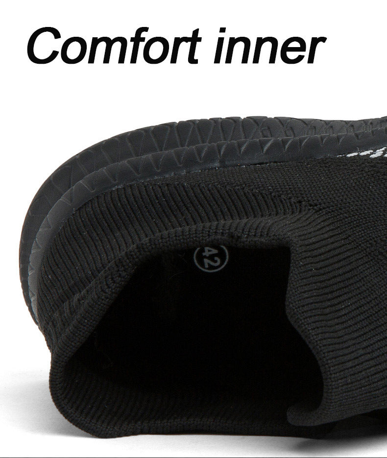 Men's Breathable Lightweight Slip On Casual Shoes, Outdoor Non-slip Soft Sole Sneakers, Spring And Summer - Snug & Style