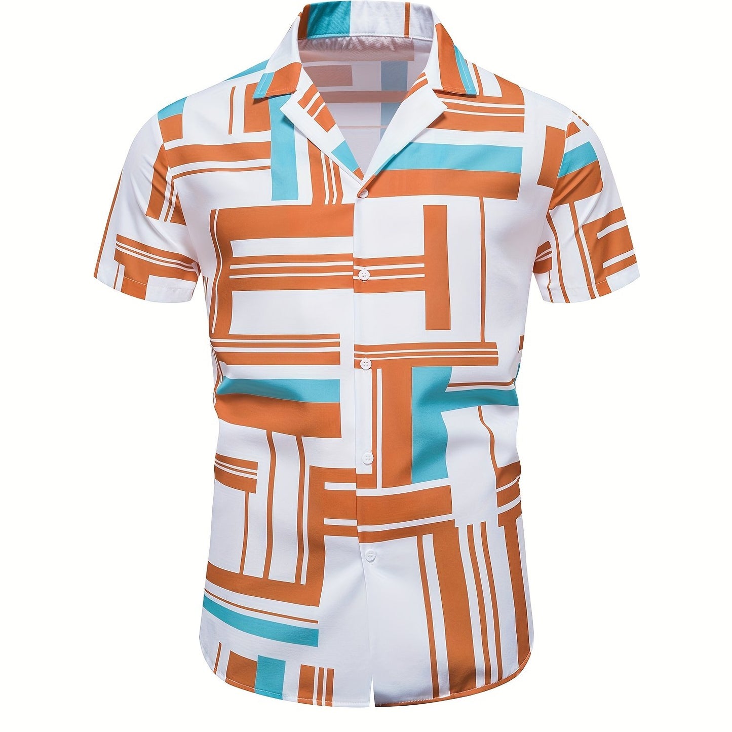 Men's Shirt, Causal Lapel Short Sleeve Shirts For Men Summer - Snug & Style