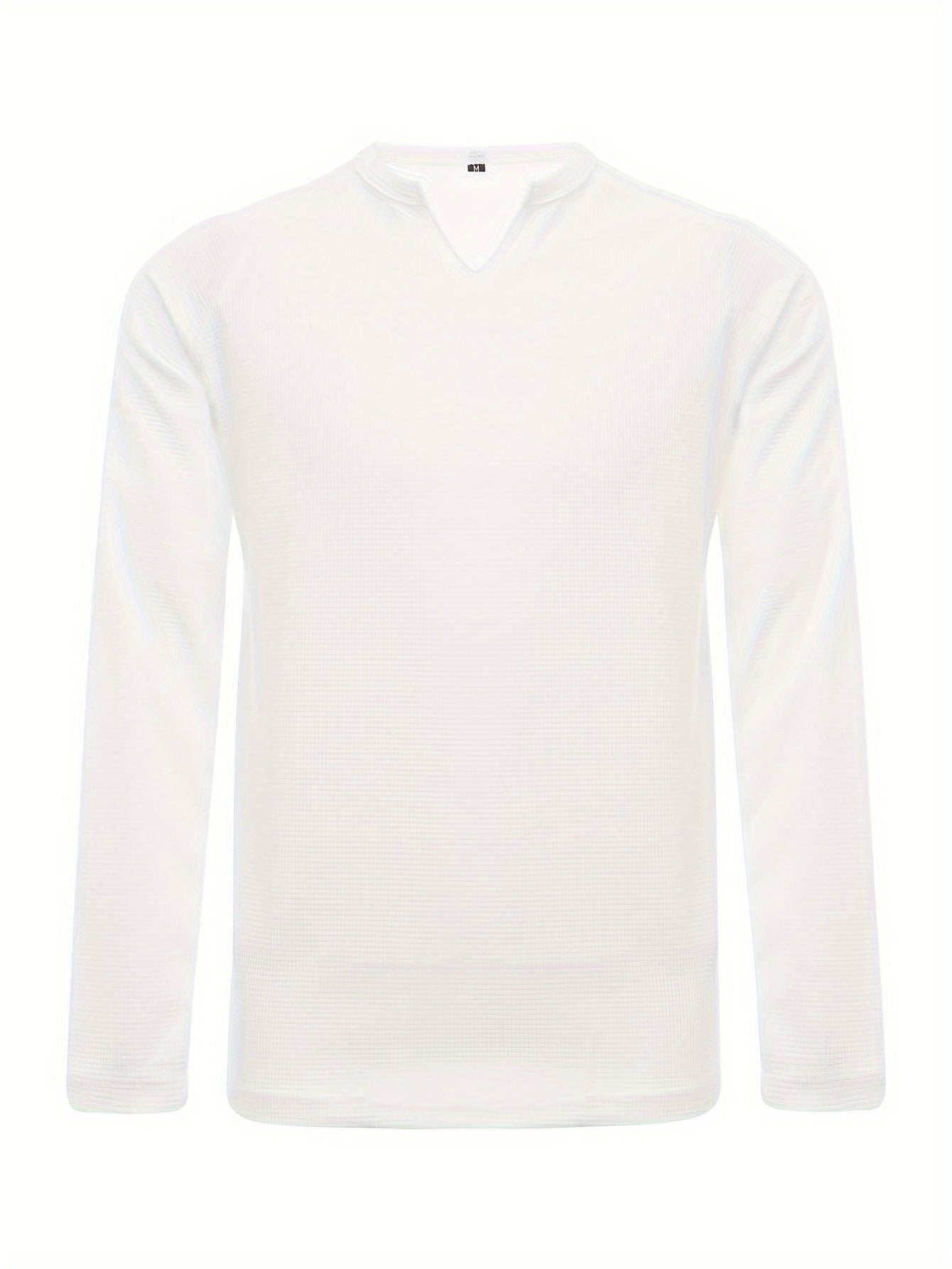 Mens Color Block V-Neck T-Shirt - Long Sleeve Active Wear for All Seasons - Stylish, Comfortable, and Breathable Casual Shirts - Perfect for Spring, Summer, and Autumn - Mens Fashion Tops - Snug & Style