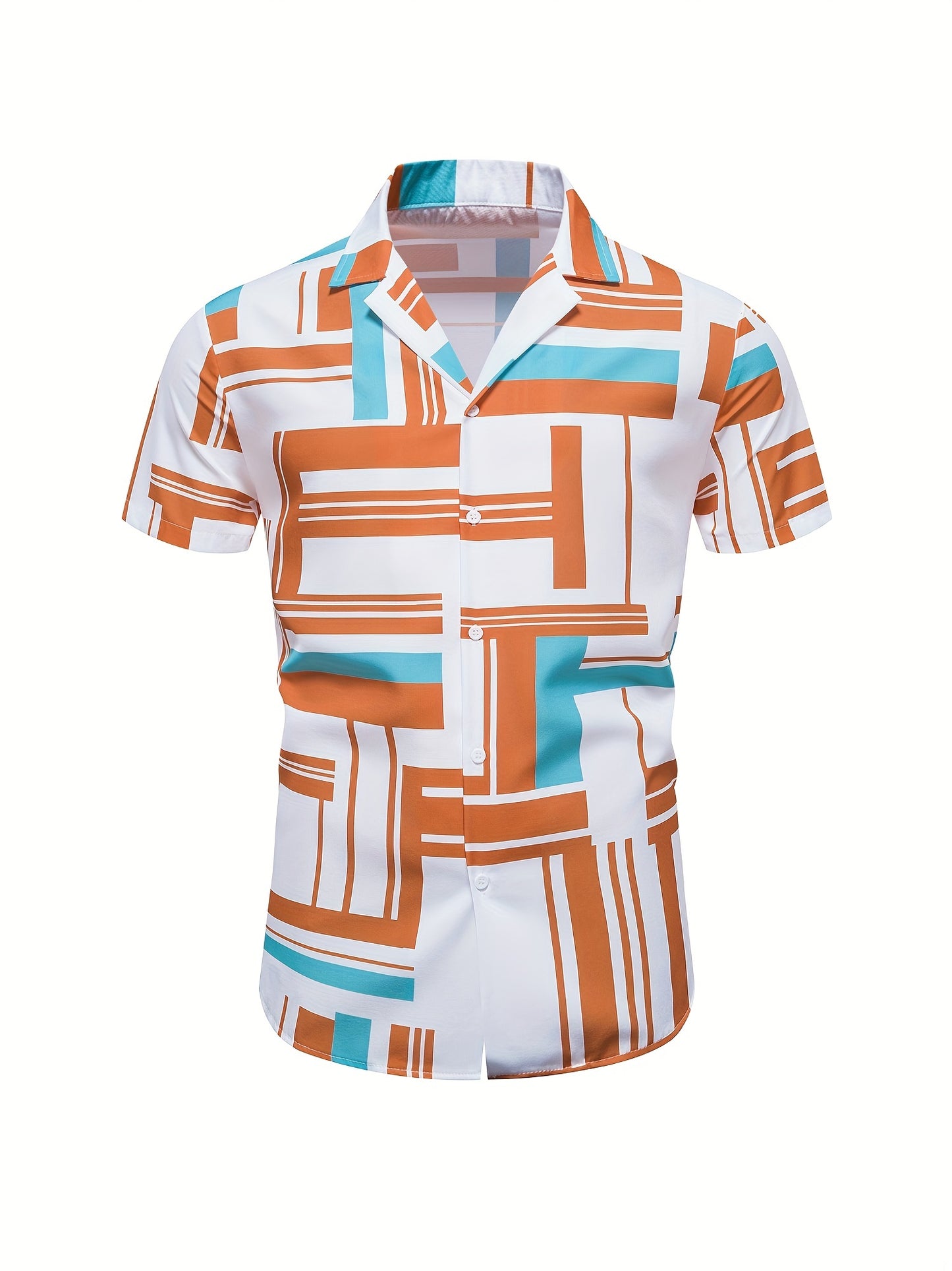 Men's Shirt, Causal Lapel Short Sleeve Shirts For Men Summer - Snug & Style