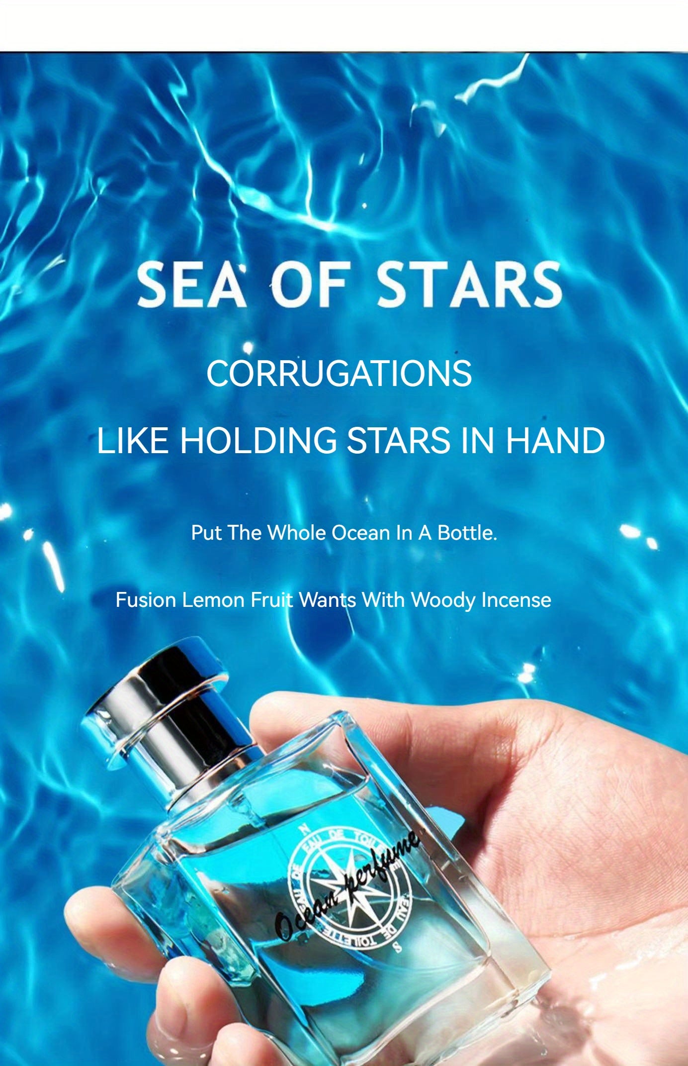 50ml Ocean Pheromones Cologne - Long-Lasting, Light, Fresh, Natural Fragrance for Men, Perfect for Dating, Party, and Gift-Giving, 1.7 Fl. Oz. Eau De Toilette Spray - Snug & Style