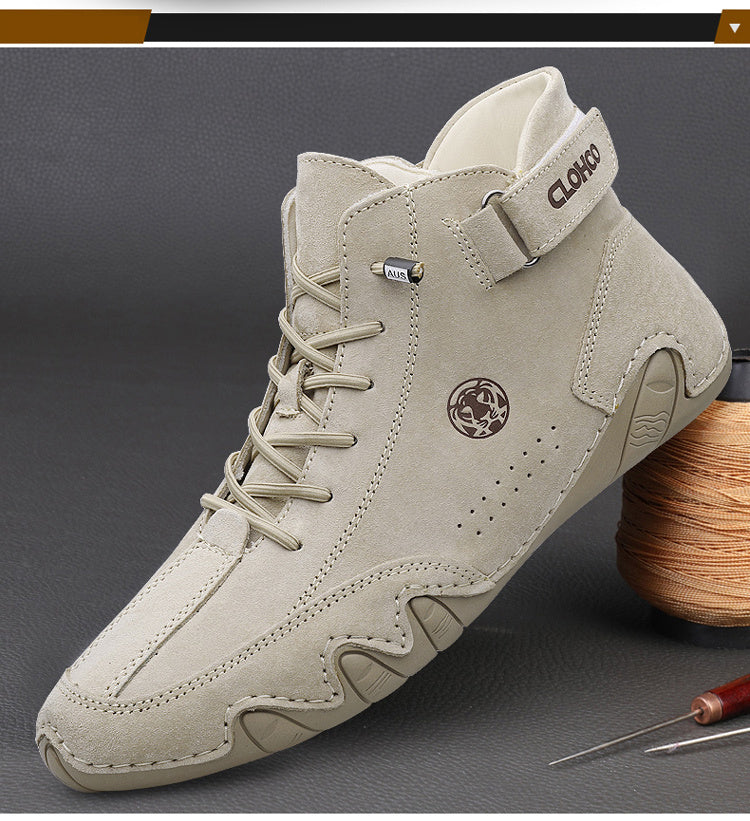 ComfortFlex Ankle Boots - Ultra-Soft, Wear-Resistant, Non-Slip, Breathable, Comfortable Sneakers for Men - Perfect for Spring and Autumn Outdoor Activities - Snug & Style