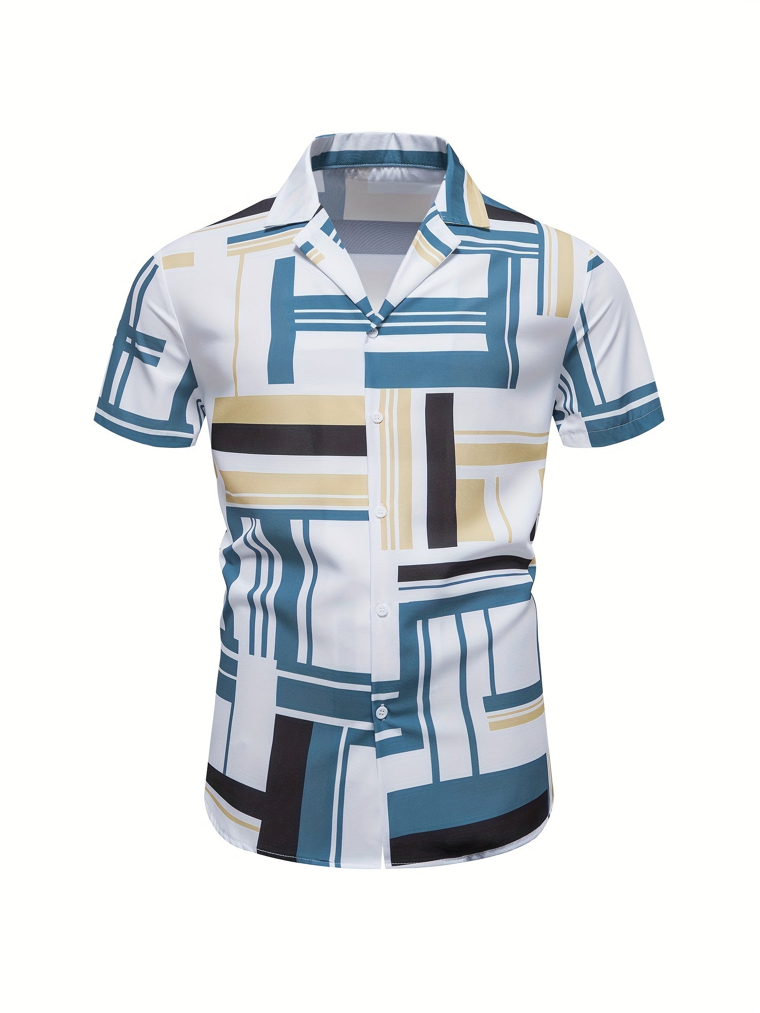 Men's Shirt, Causal Lapel Short Sleeve Shirts For Men Summer - Snug & Style