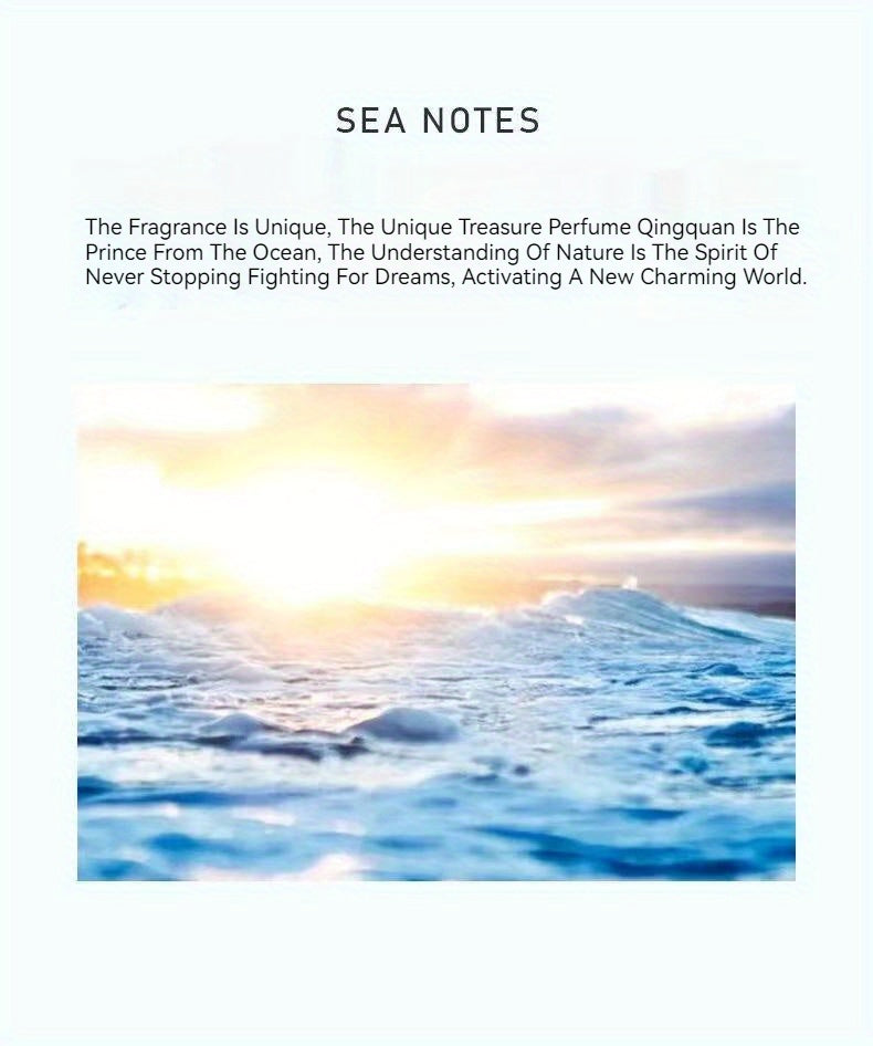 50ml Ocean Pheromones Cologne - Long-Lasting, Light, Fresh, Natural Fragrance for Men, Perfect for Dating, Party, and Gift-Giving, 1.7 Fl. Oz. Eau De Toilette Spray - Snug & Style