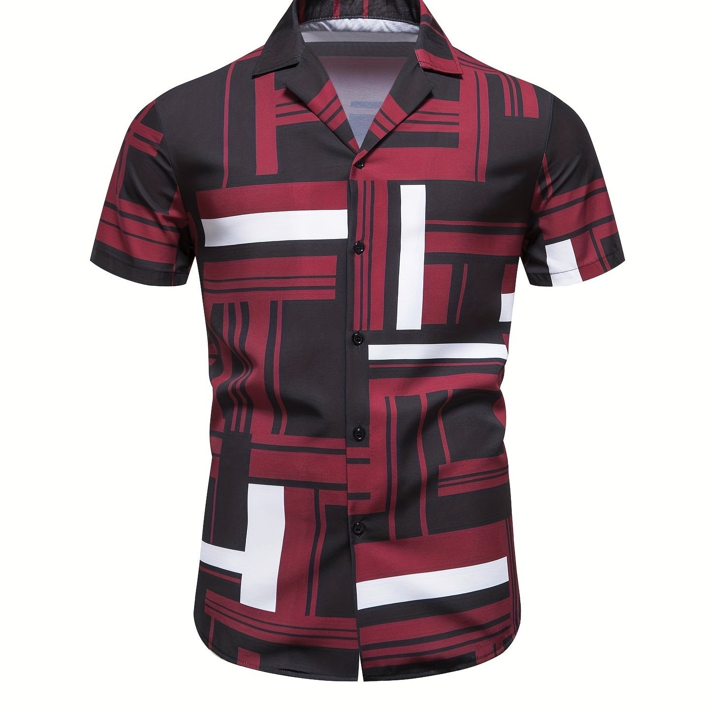 Men's Shirt, Causal Lapel Short Sleeve Shirts For Men Summer - Snug & Style