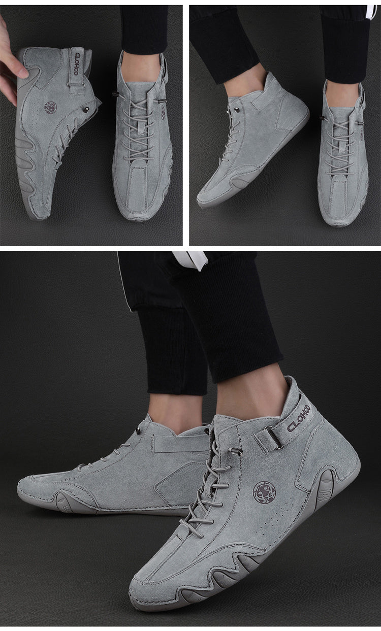 ComfortFlex Ankle Boots - Ultra-Soft, Wear-Resistant, Non-Slip, Breathable, Comfortable Sneakers for Men - Perfect for Spring and Autumn Outdoor Activities - Snug & Style