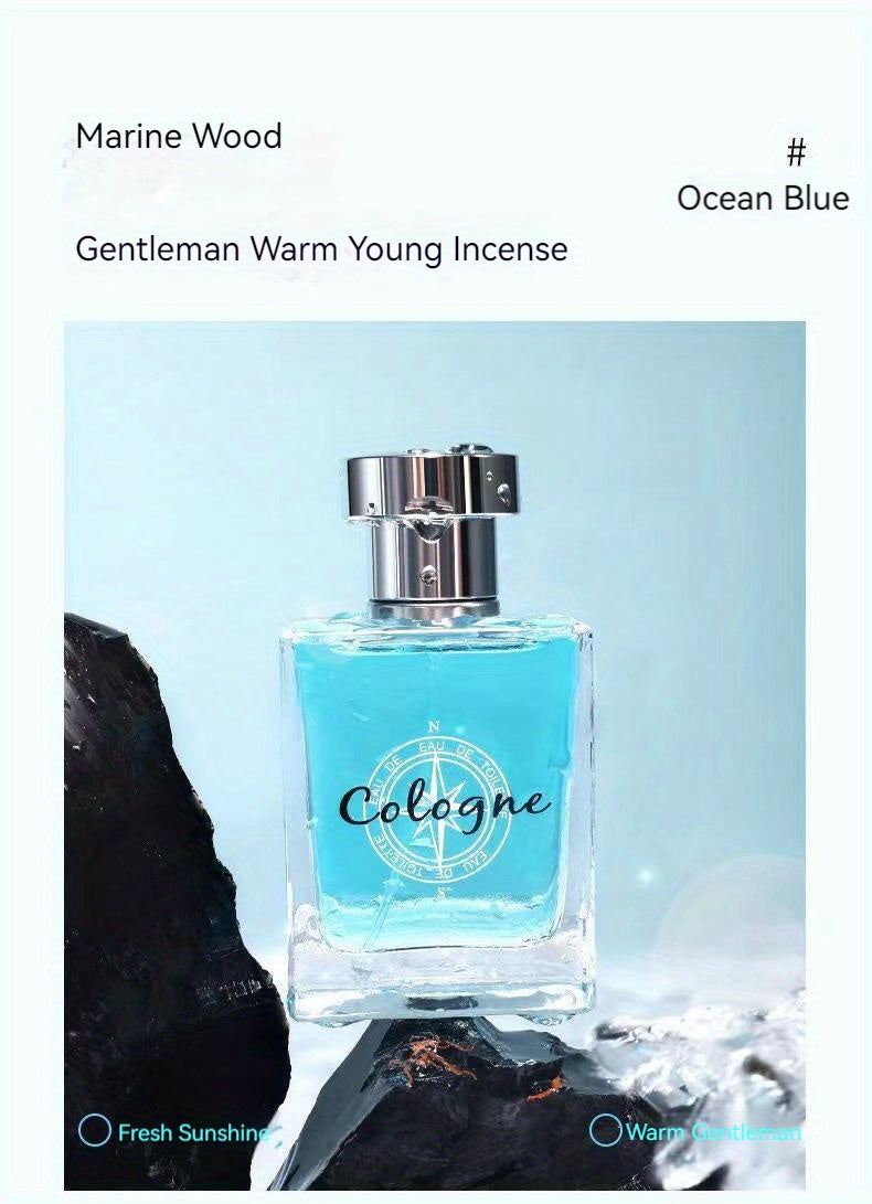 50ml Ocean Pheromones Cologne - Long-Lasting, Light, Fresh, Natural Fragrance for Men, Perfect for Dating, Party, and Gift-Giving, 1.7 Fl. Oz. Eau De Toilette Spray - Snug & Style
