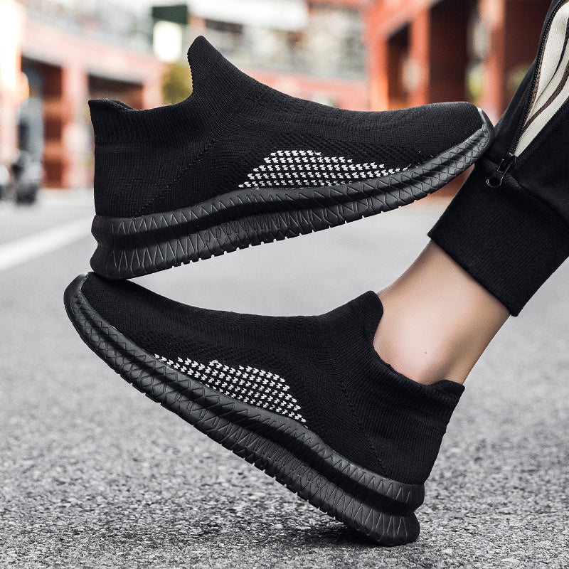 Men's Breathable Lightweight Slip On Casual Shoes, Outdoor Non-slip Soft Sole Sneakers, Spring And Summer - Snug & Style