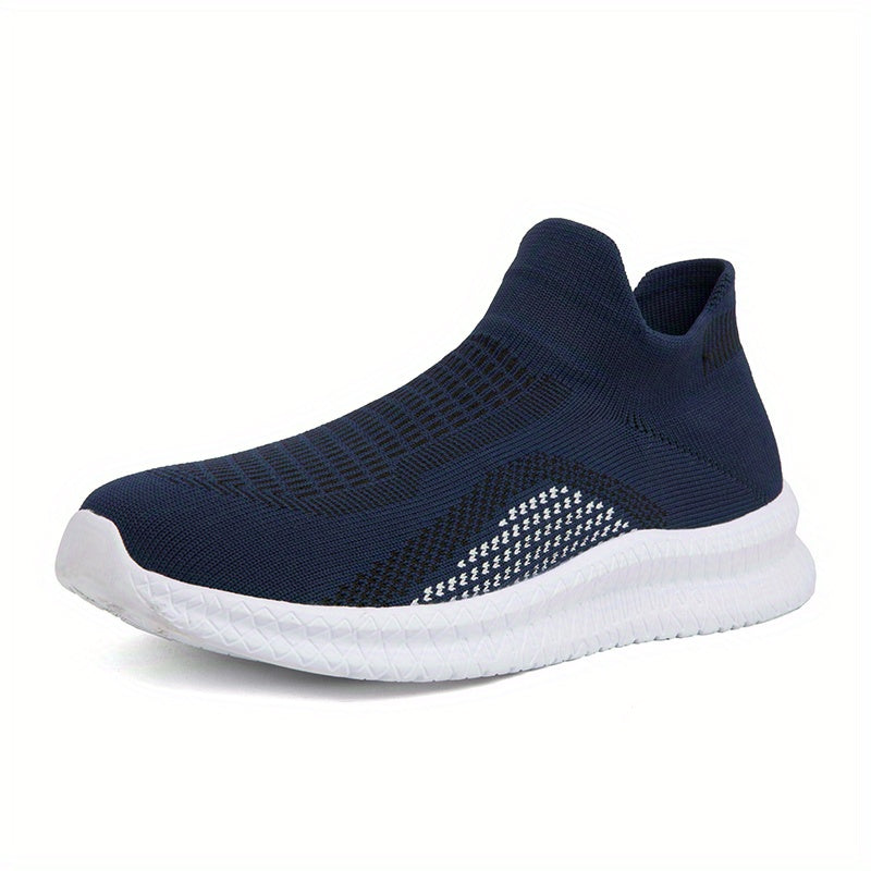 Men's Breathable Lightweight Slip On Casual Shoes, Outdoor Non-slip Soft Sole Sneakers, Spring And Summer - Snug & Style