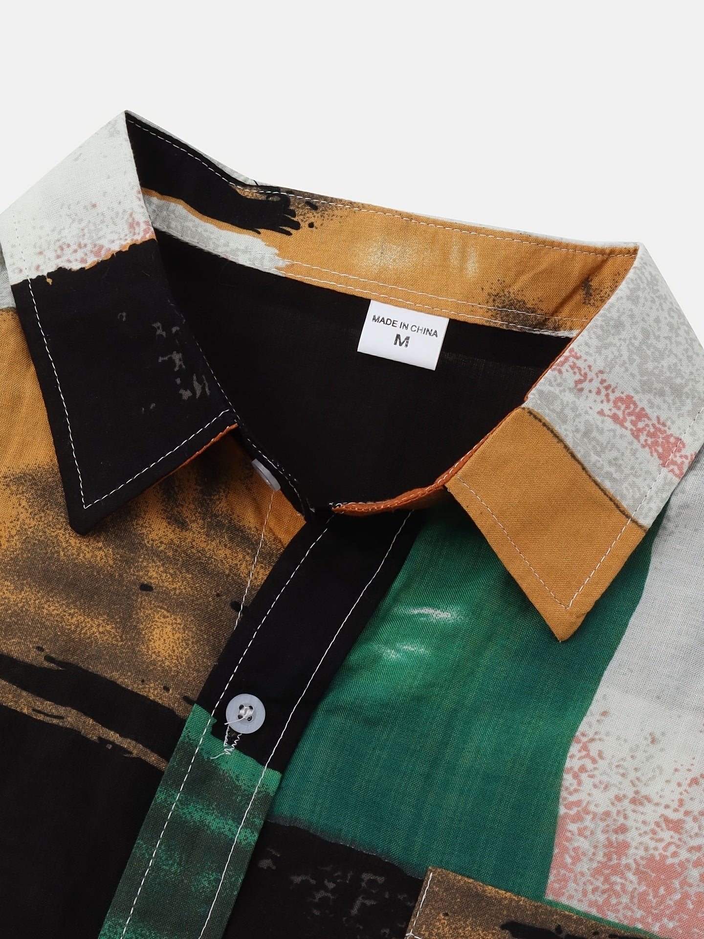 Mens Fashion Essential - Stylish Casual Beach T-Shirt with Bold Contrasting Colors - Comfortable Non-Stretch Cotton, Short Sleeves for Summer - Snug & Style