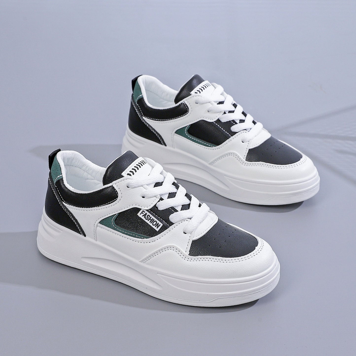 Womens Lightweight Platform Sneakers - Breathable & Comfortable, Low Top Lace Up Design - Stylish Casual Shoes for Everyday Fashion - Snug & Style