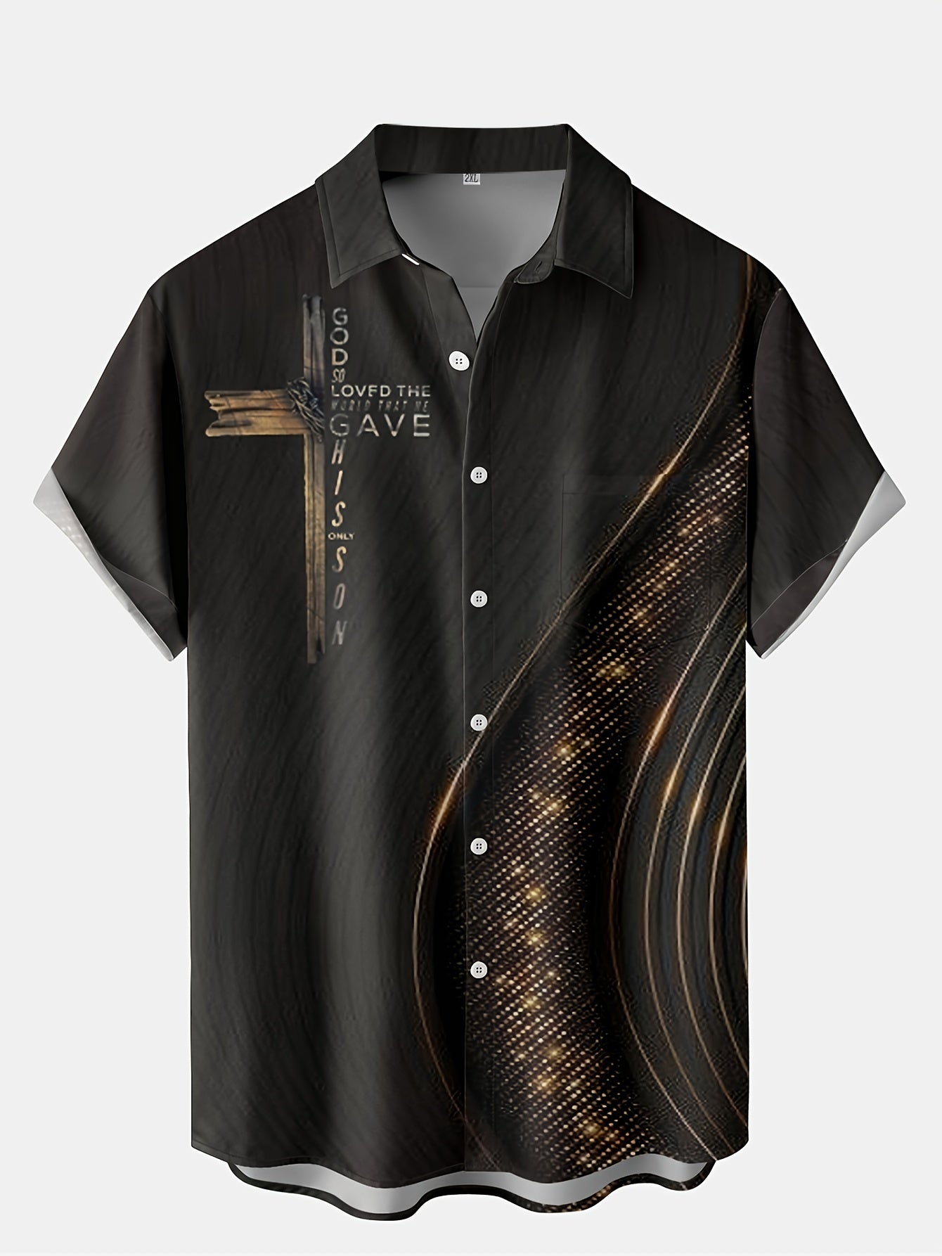 Plus Size Men's Hawaiian Shirts For Beach, Comfy Full Printed With "Art" Pattern Short Sleeve Aloha Shirts, Oversized Casual Loose Tops For Summer - Snug & Style