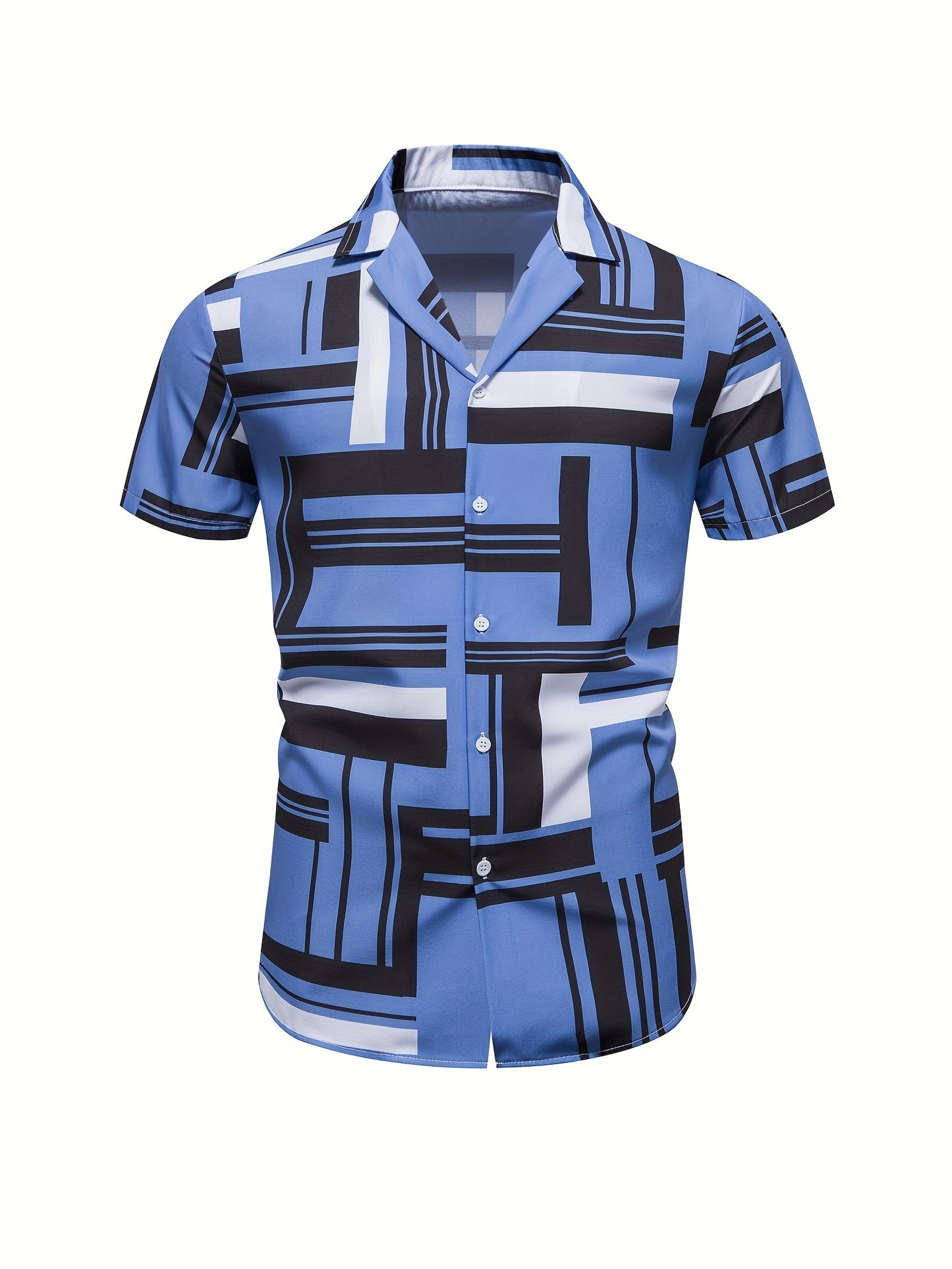 Men's Shirt, Causal Lapel Short Sleeve Shirts For Men Summer - Snug & Style