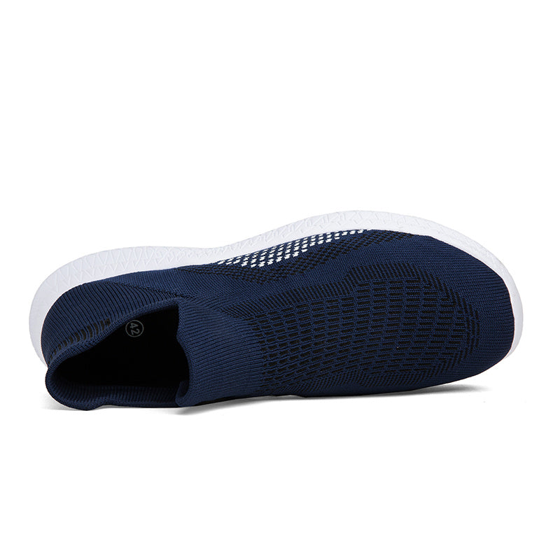 Men's Breathable Lightweight Slip On Casual Shoes, Outdoor Non-slip Soft Sole Sneakers, Spring And Summer - Snug & Style