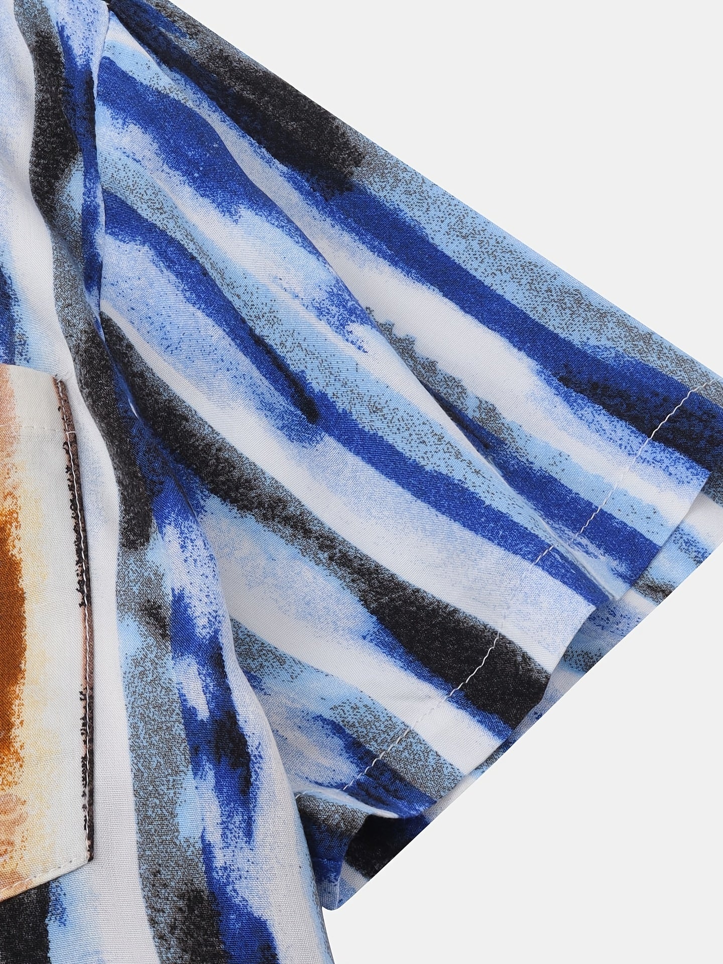 Mens Fashion Essential - Stylish Casual Beach T-Shirt with Bold Contrasting Colors - Comfortable Non-Stretch Cotton, Short Sleeves for Summer - Snug & Style