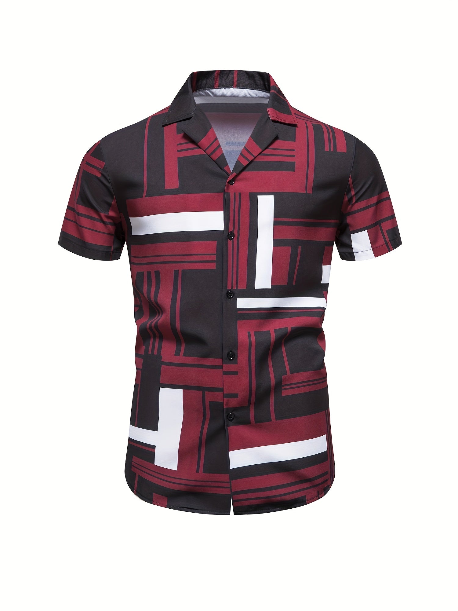 Men's Shirt, Causal Lapel Short Sleeve Shirts For Men Summer - Snug & Style