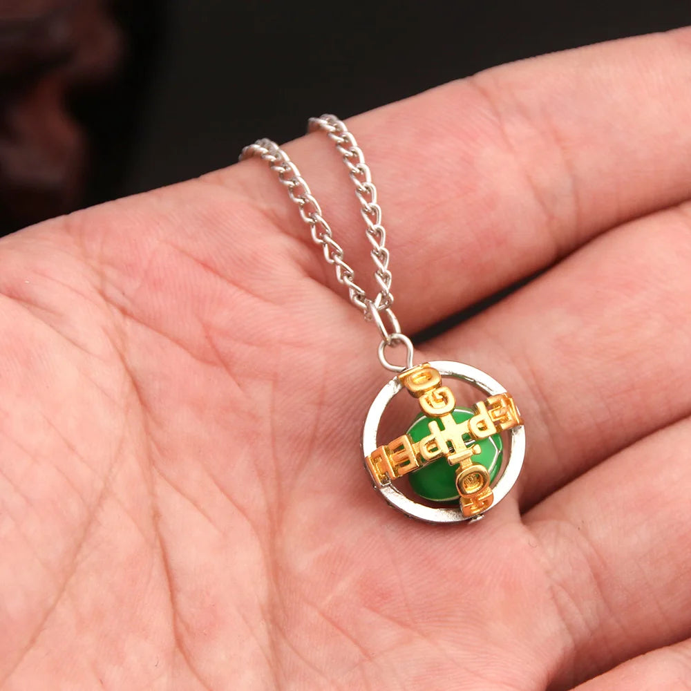 Anime JoJos Bizarre Adventure Steel Ball Run Necklace Gyro Julius Caesar Zeppeli Cosplay Ball Pendant Necklace for Fans Jewelry - Snug & Style