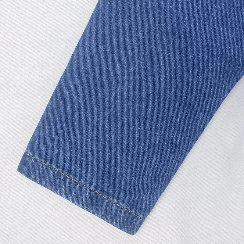 Jeans Casual Jackets Ladies 2024 Tassel Single Breasted Slim Denim Coat Vintage Blue Washed Long Sleeve Plus Size Women Jackets - Snug & Style