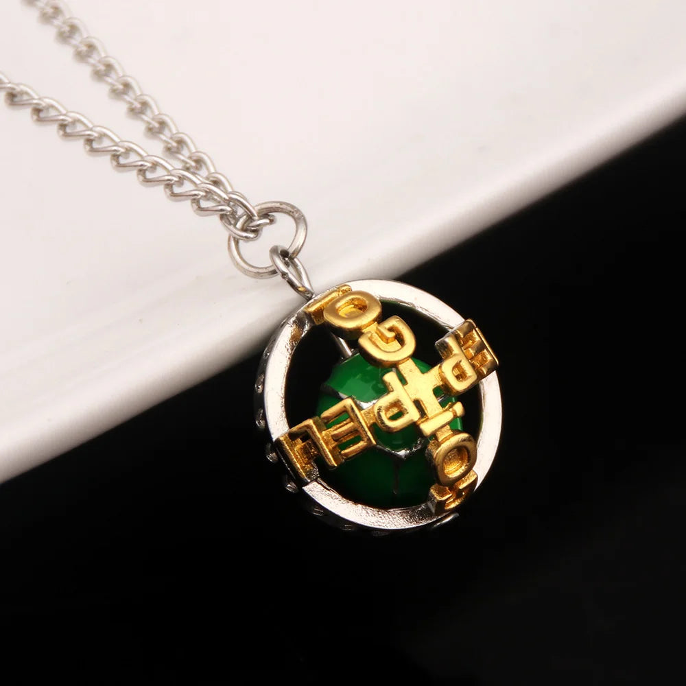 Anime JoJos Bizarre Adventure Steel Ball Run Necklace Gyro Julius Caesar Zeppeli Cosplay Ball Pendant Necklace for Fans Jewelry - Snug & Style