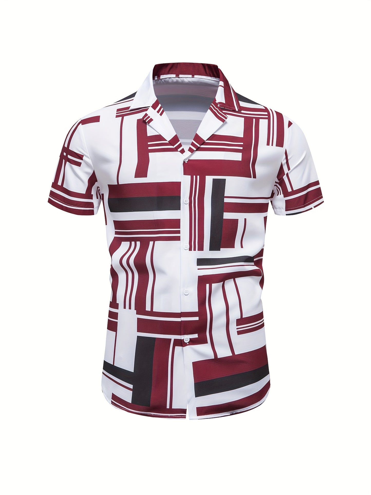 Men's Shirt, Causal Lapel Short Sleeve Shirts For Men Summer - Snug & Style