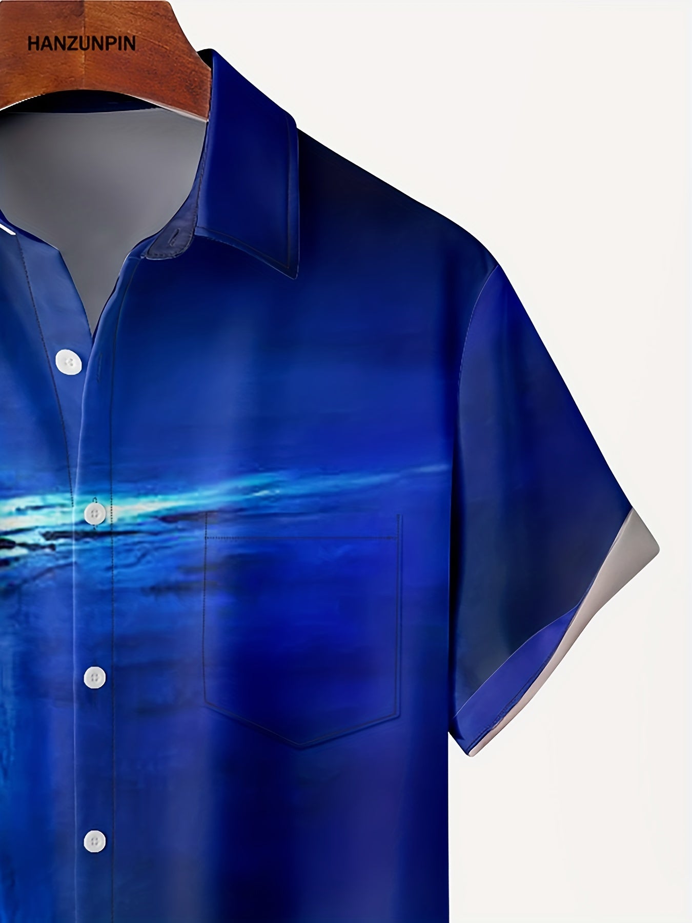 Plus Size Men's Hawaiian Shirts For Beach, Comfy Full Printed With "Art" Pattern Short Sleeve Aloha Shirts, Oversized Casual Loose Tops For Summer - Snug & Style