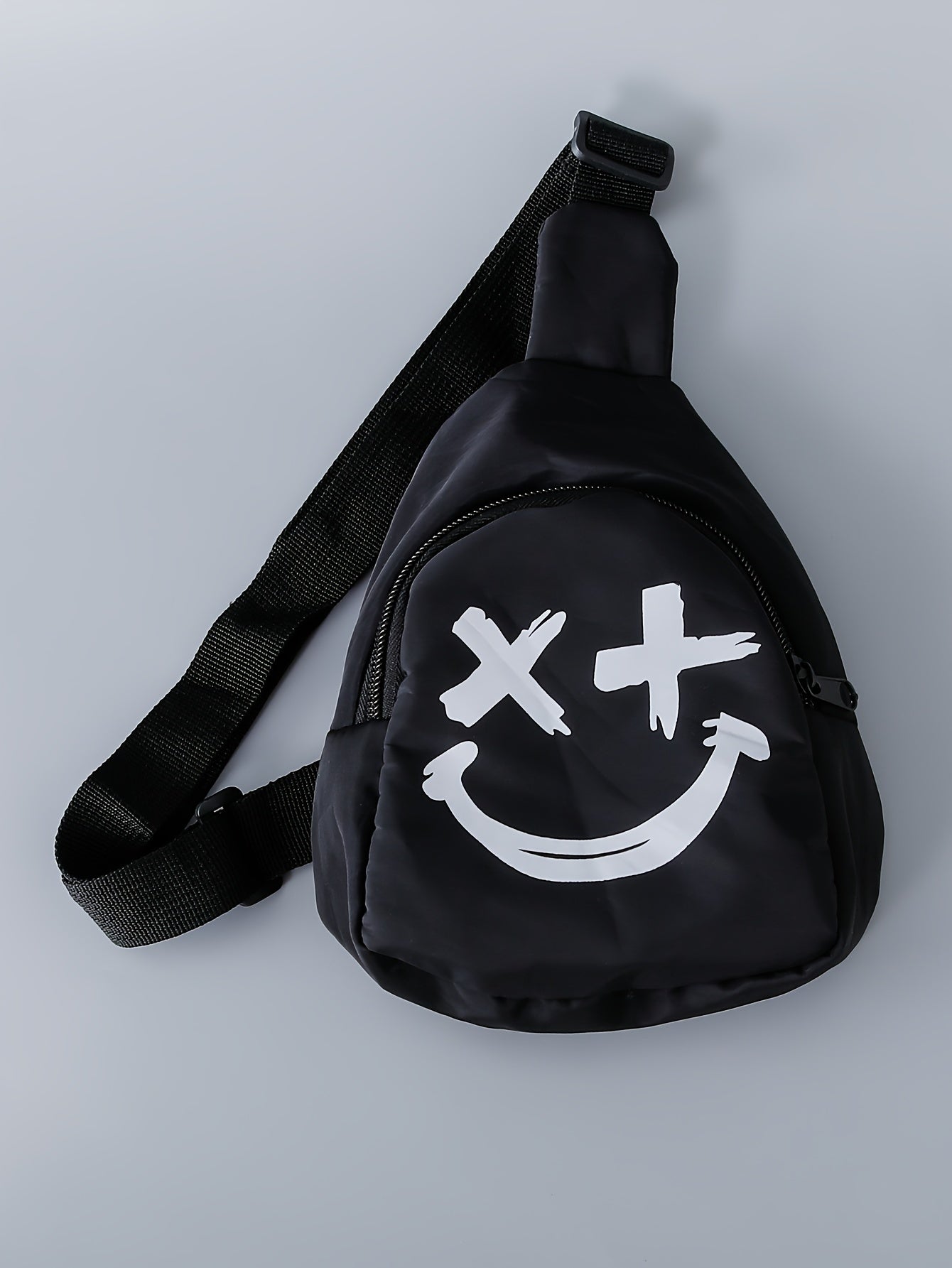 3-Pack Boys Trendy Summer Outfit - Soft Cotton Blend Solid T-shirts with Fun Smile Face Shorts & Handy Crossbody Bag - Comfortable, Lightweight, Perfect for Playtime - Snug & Style