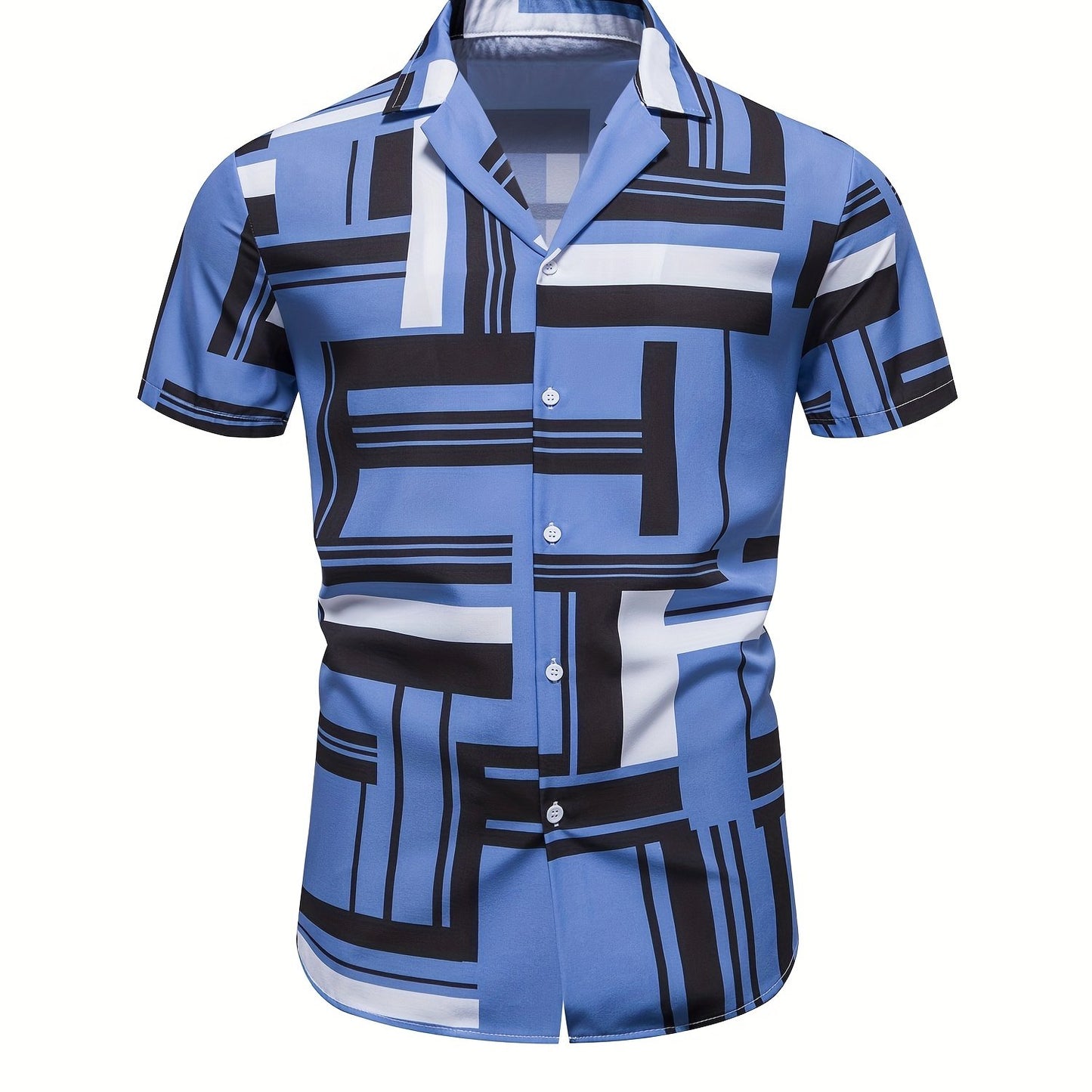 Men's Shirt, Causal Lapel Short Sleeve Shirts For Men Summer - Snug & Style