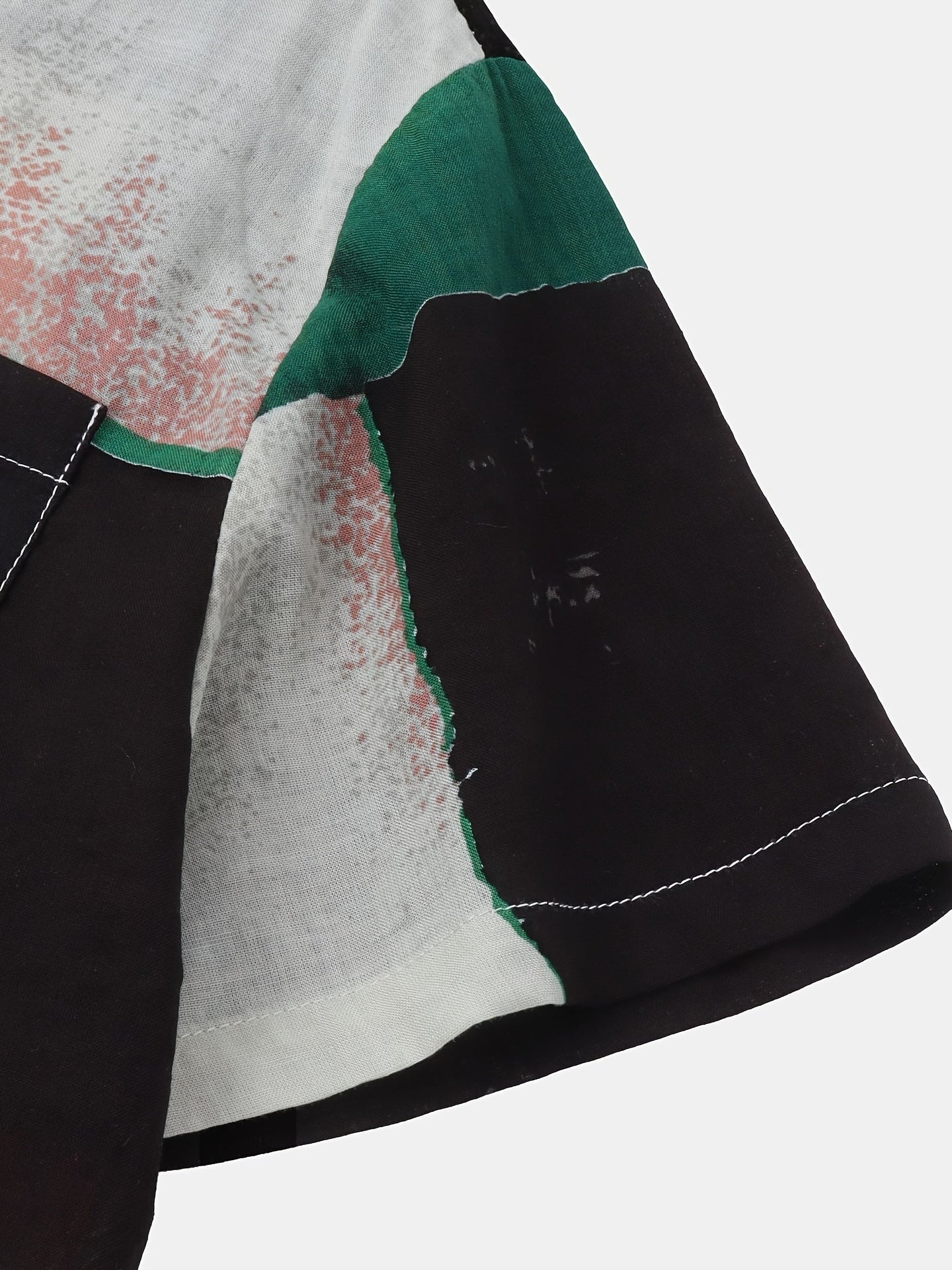 Mens Fashion Essential - Stylish Casual Beach T-Shirt with Bold Contrasting Colors - Comfortable Non-Stretch Cotton, Short Sleeves for Summer - Snug & Style