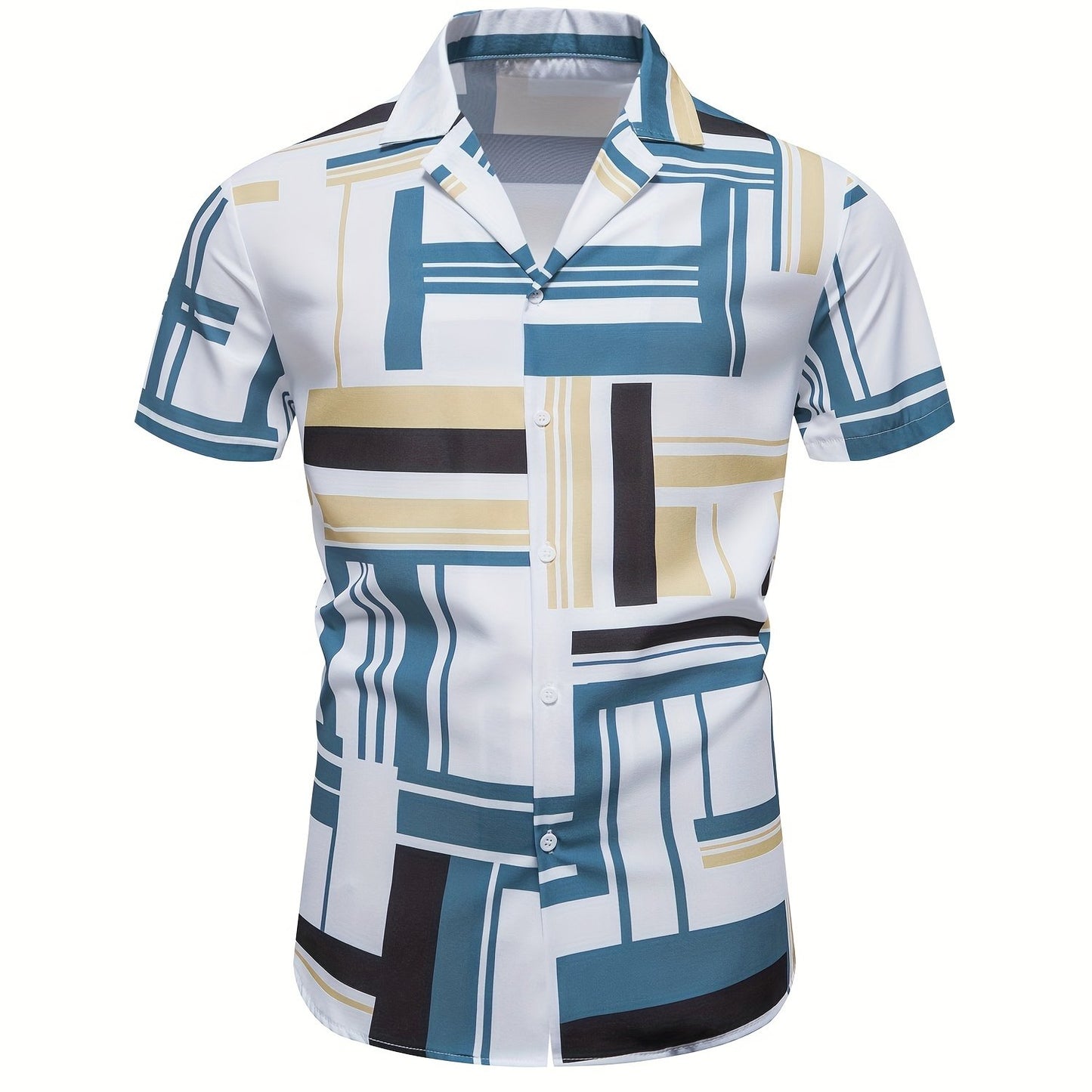 Men's Shirt, Causal Lapel Short Sleeve Shirts For Men Summer - Snug & Style