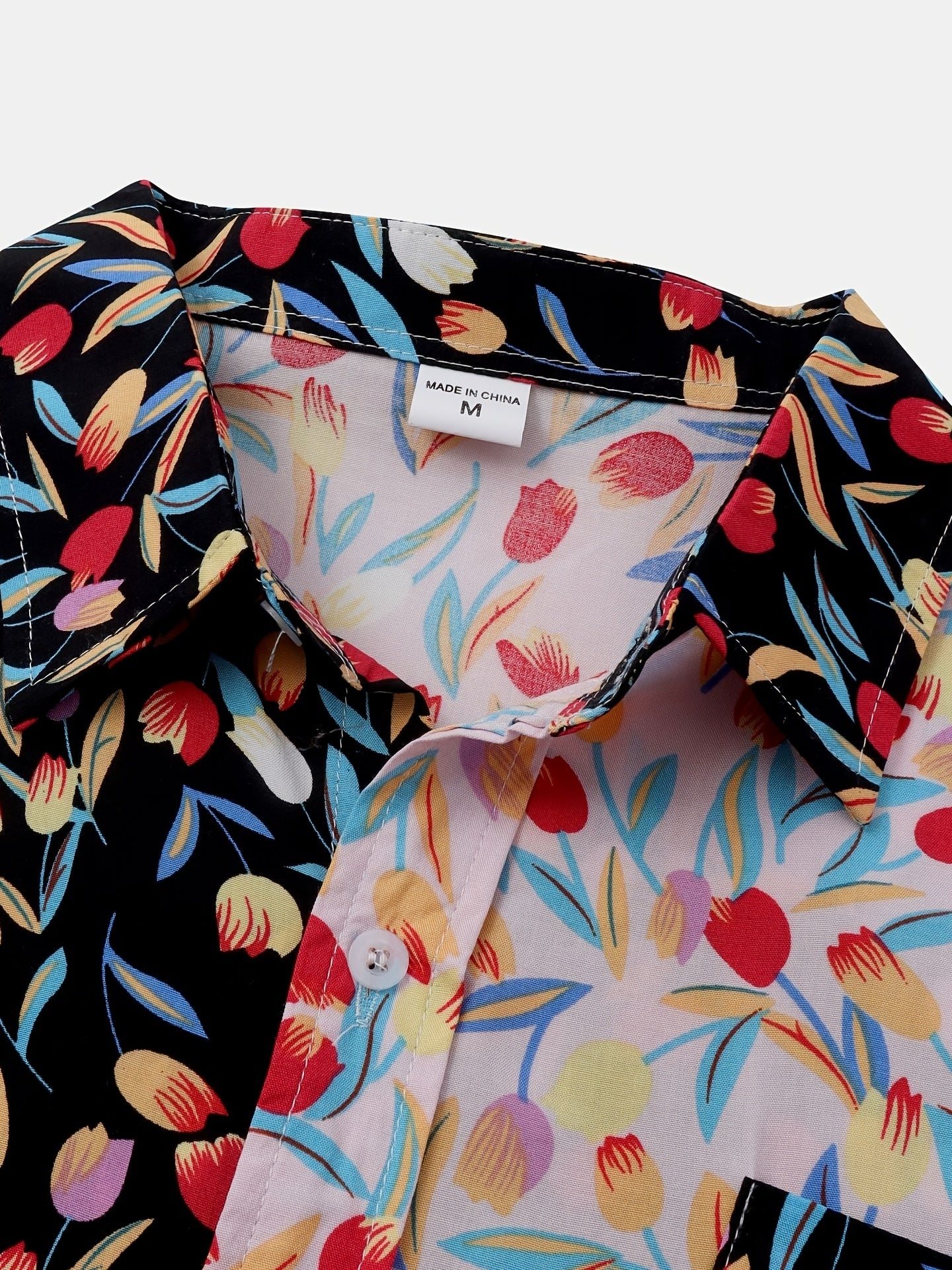 Mens Fashion Essential - Stylish Casual Beach T-Shirt with Bold Contrasting Colors - Comfortable Non-Stretch Cotton, Short Sleeves for Summer - Snug & Style