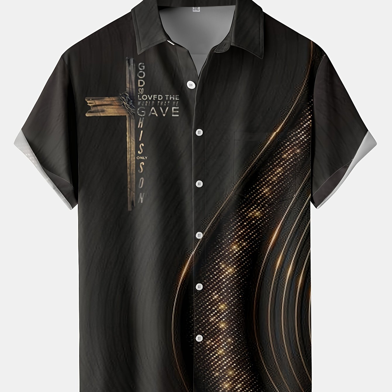 Plus Size Men's Hawaiian Shirts For Beach, Comfy Full Printed With "Art" Pattern Short Sleeve Aloha Shirts, Oversized Casual Loose Tops For Summer - Snug & Style