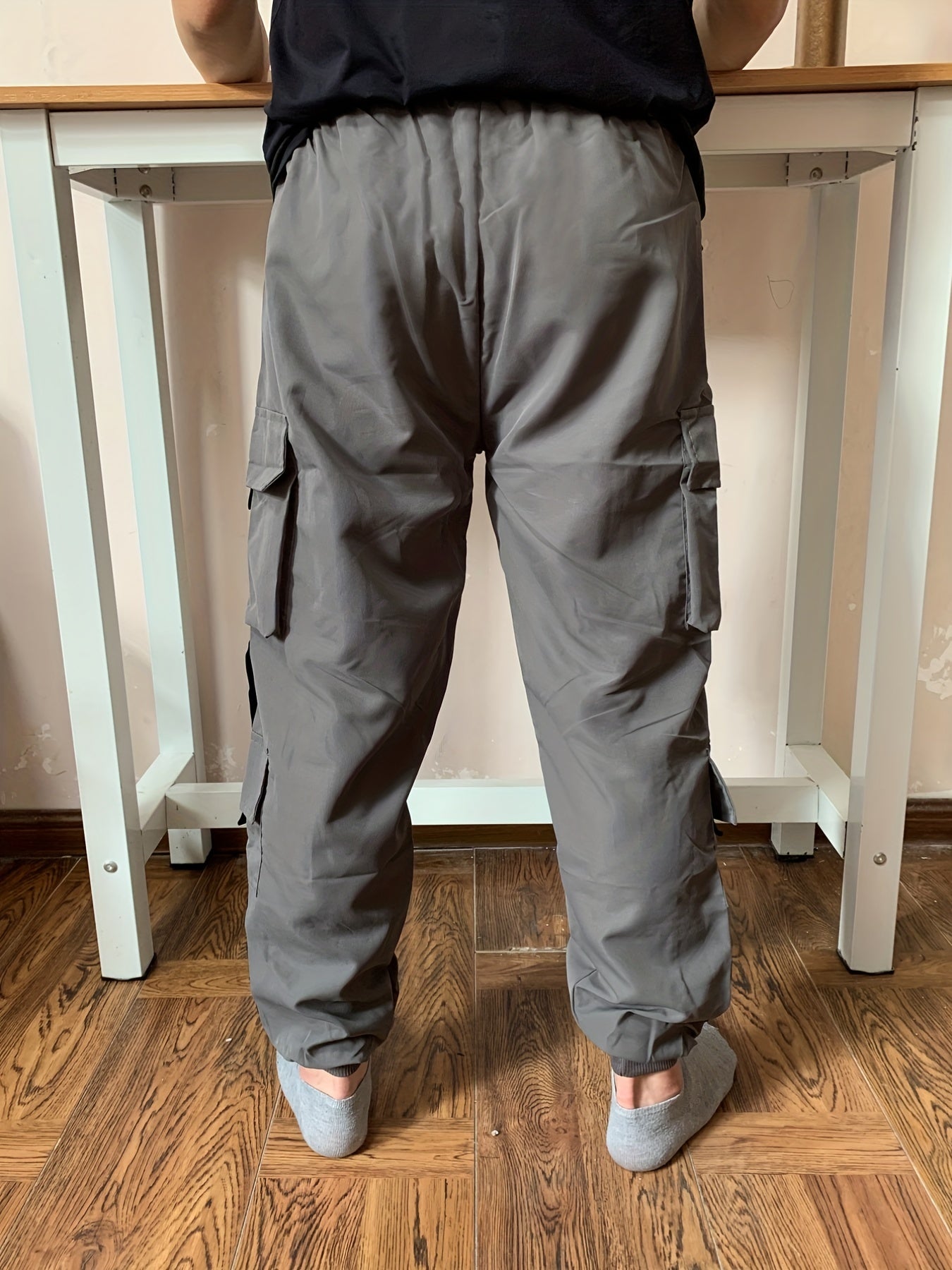 Classic Design Multi Flap Pockets Cargo Pants, Men's Casual Techwear Drawstring Cargo Pants Hip Hop Joggers For Autumn Summer Outdoor - Snug & Style