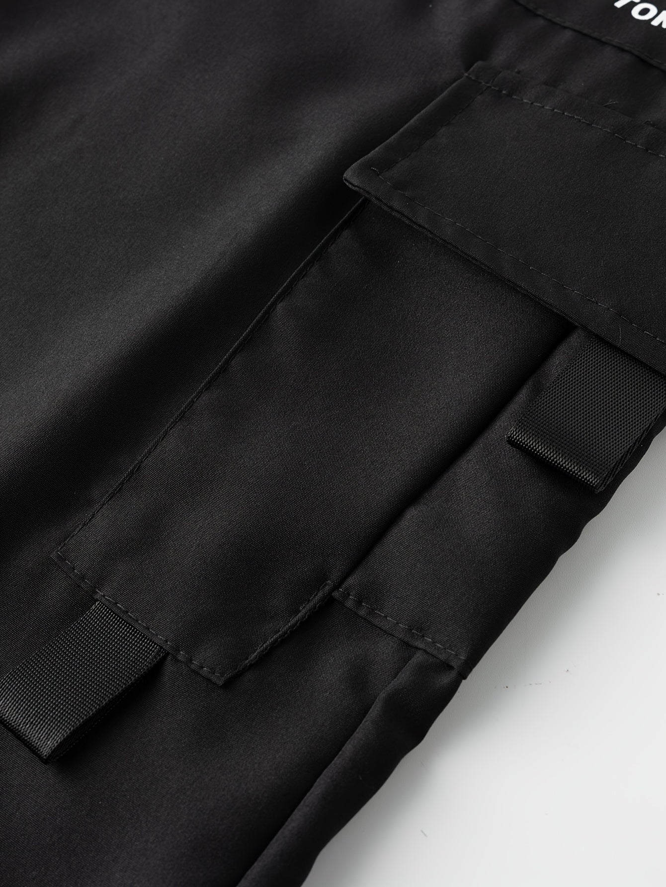 Mens Fashion-Forward Solid Cargo Pants - Abundant Flap Pockets, Loose Fit Drawstring Trousers - Durable Outdoor Work to Streetwear Hip Hop Style - Snug & Style