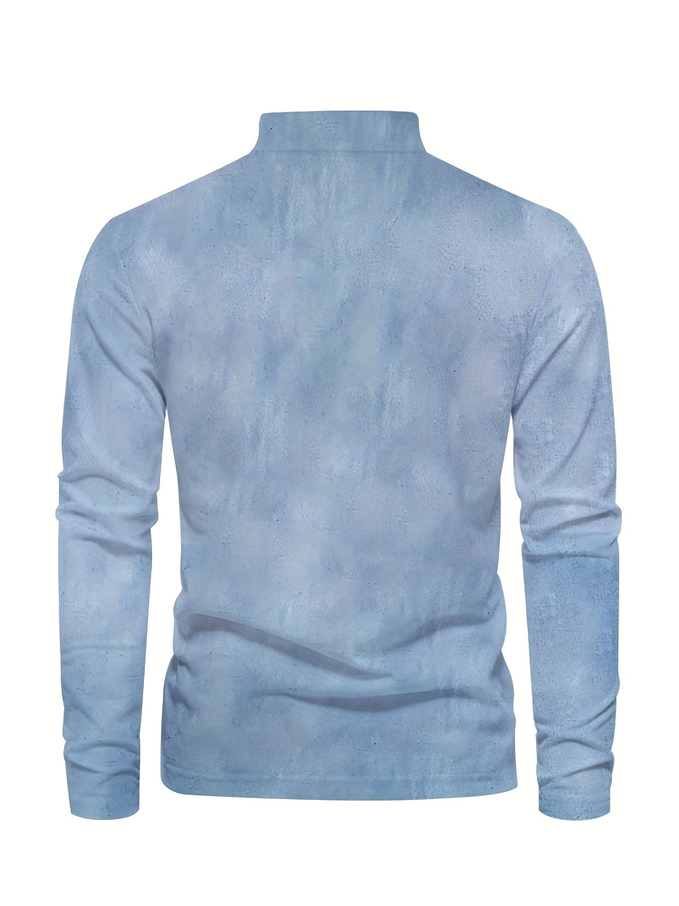 Plus Size Mens Fashion 3D Sailboat Print Lapel Shirt - Oversized Long Sleeve Golf Inspired - Premium Comfort for Spring/Autumn Wear - Trendy Casual Clothing for Males - Snug & Style